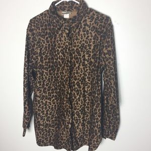 Sunbelt | Leopard Button Down Oxford Shirt B10